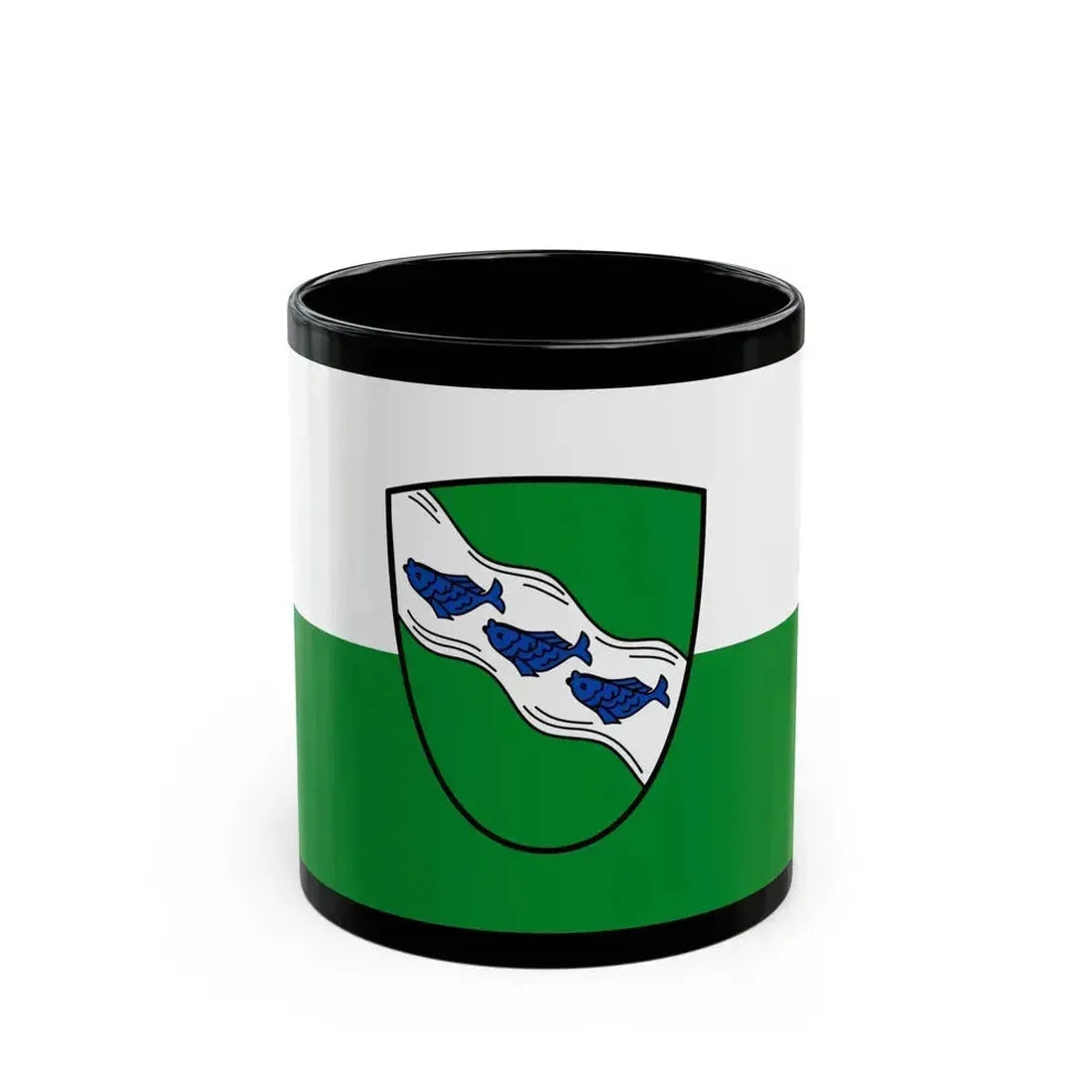 Flag of Ansbach 2 Germany - Black Coffee Mug 11oz - Go Mug Yourself