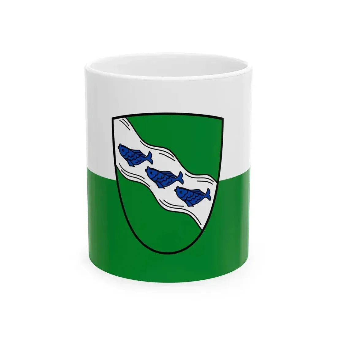 Flag of Ansbach 2 Germany - White Coffee Mug 11oz - Go Mug Yourself
