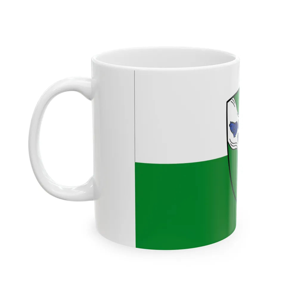 Flag of Ansbach 2 Germany - White Coffee Mug-Go Mug Yourself