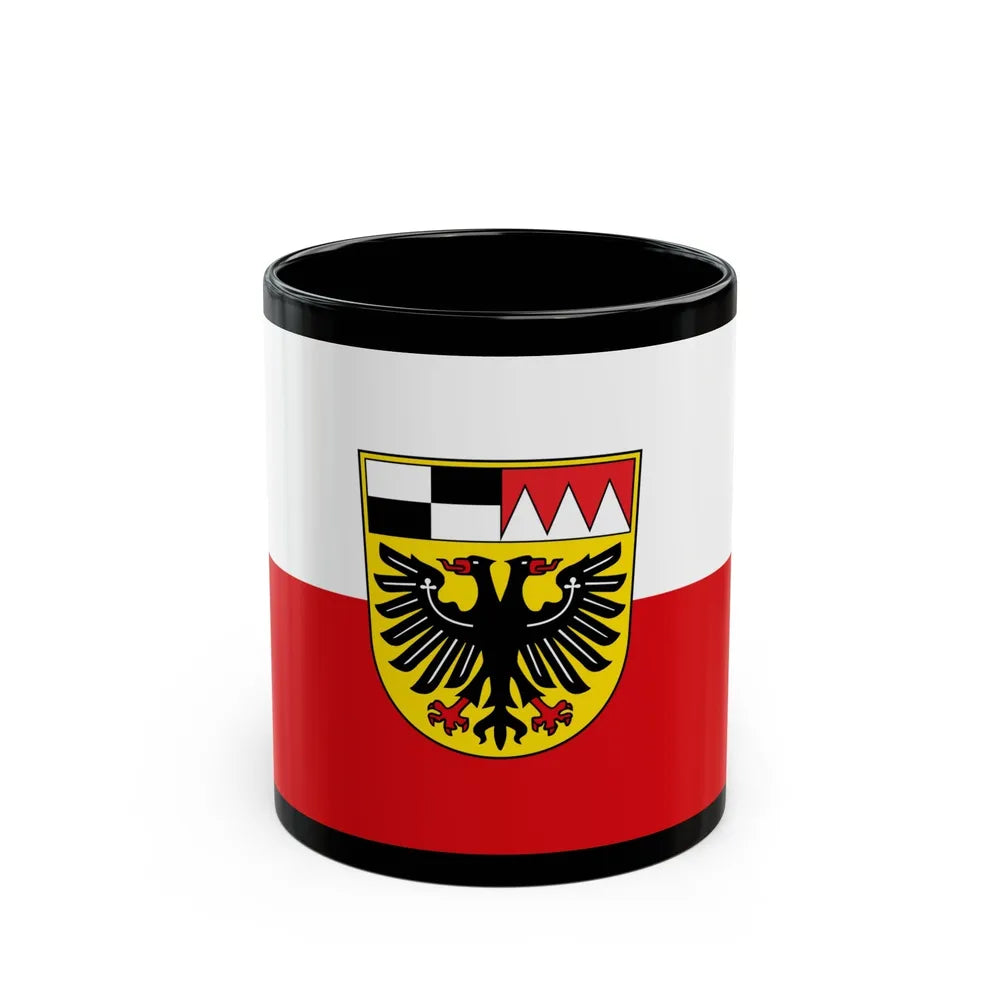 Flag of Ansbach Germany - Black Coffee Mug-11oz-Go Mug Yourself