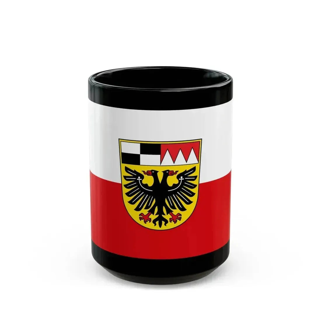 Flag of Ansbach Germany - Black Coffee Mug 15oz - Go Mug Yourself