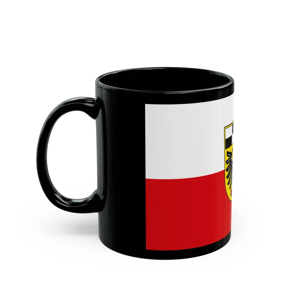 Flag of Ansbach Germany - Black Coffee Mug-Go Mug Yourself