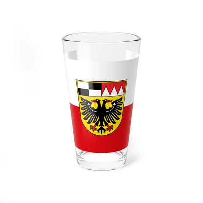 Flag of Ansbach Germany - Pint Glass 16oz-16oz-Go Mug Yourself