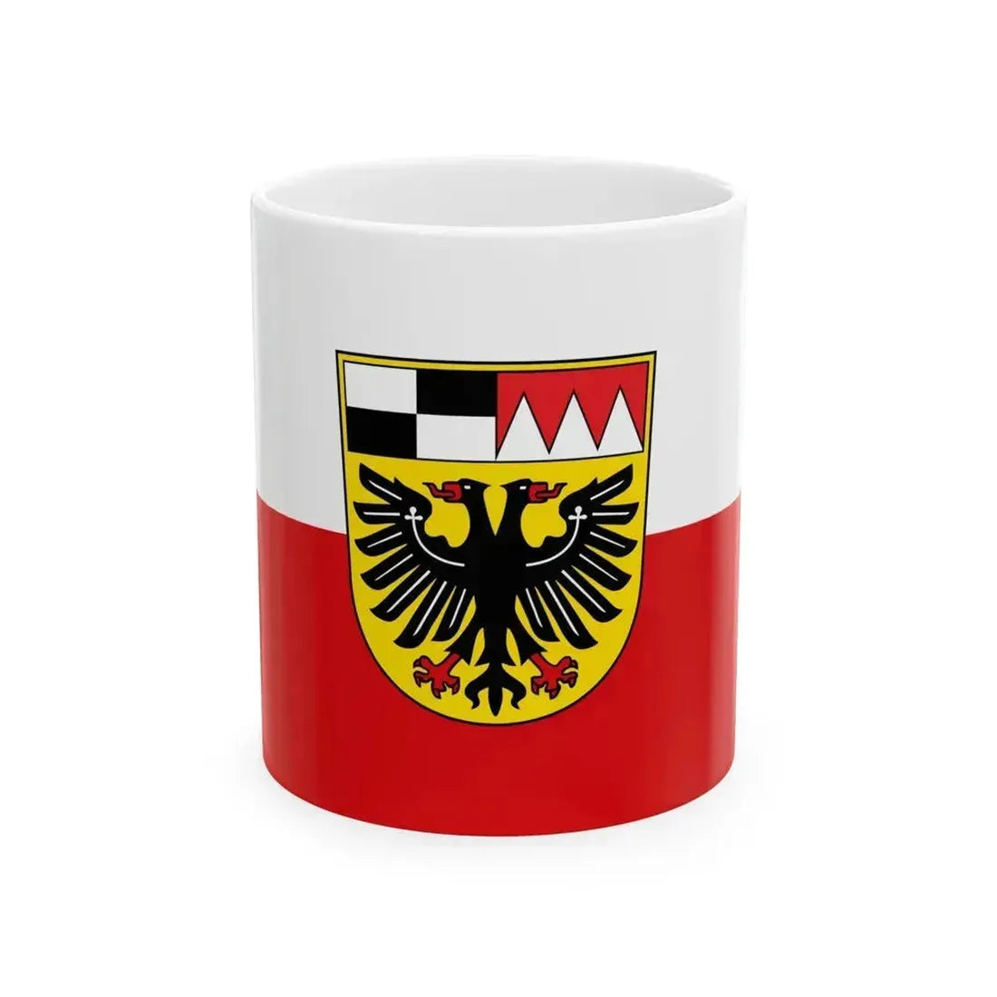 Flag of Ansbach Germany - White Coffee Mug 11oz - Go Mug Yourself