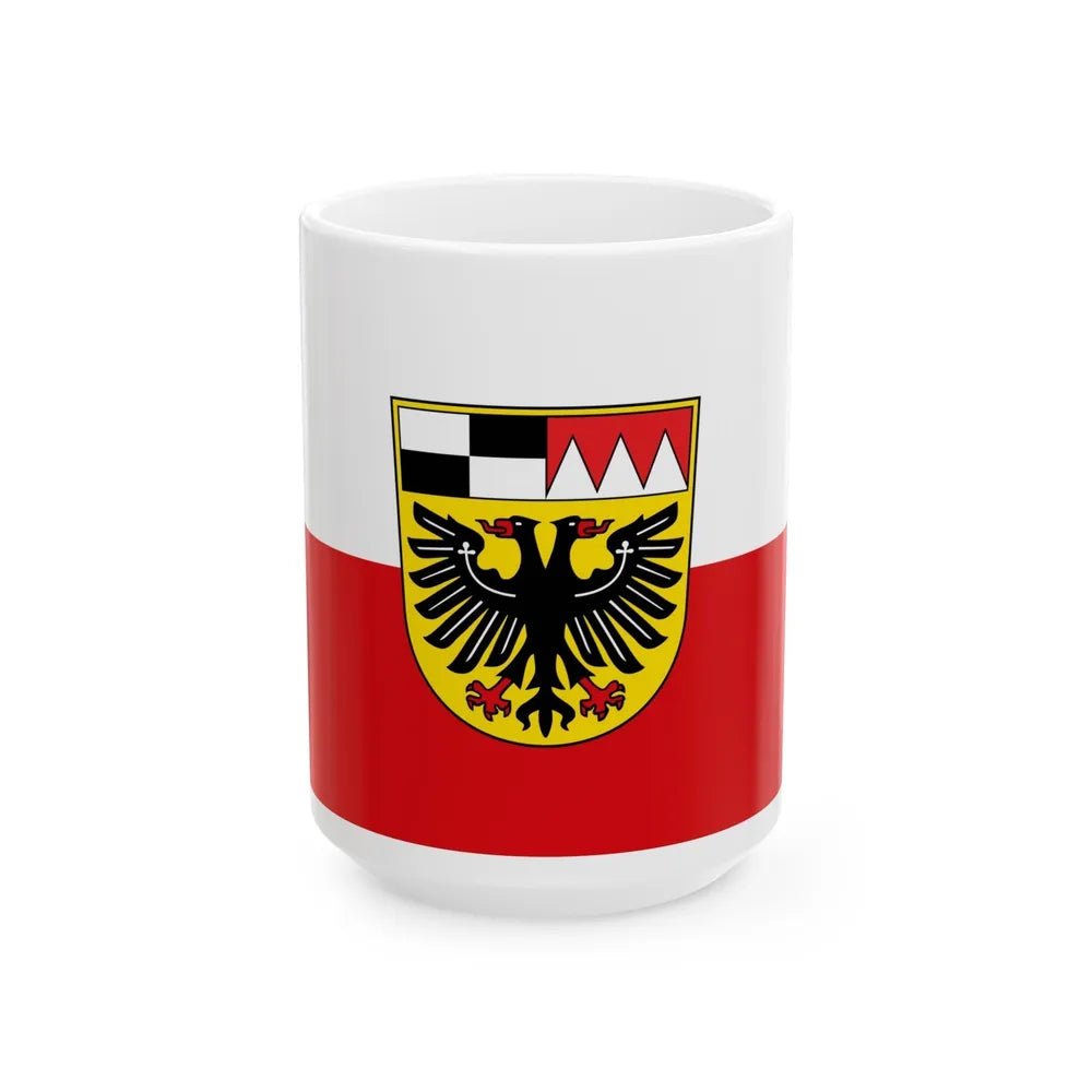 Flag of Ansbach Germany - White Coffee Mug-15oz-Go Mug Yourself