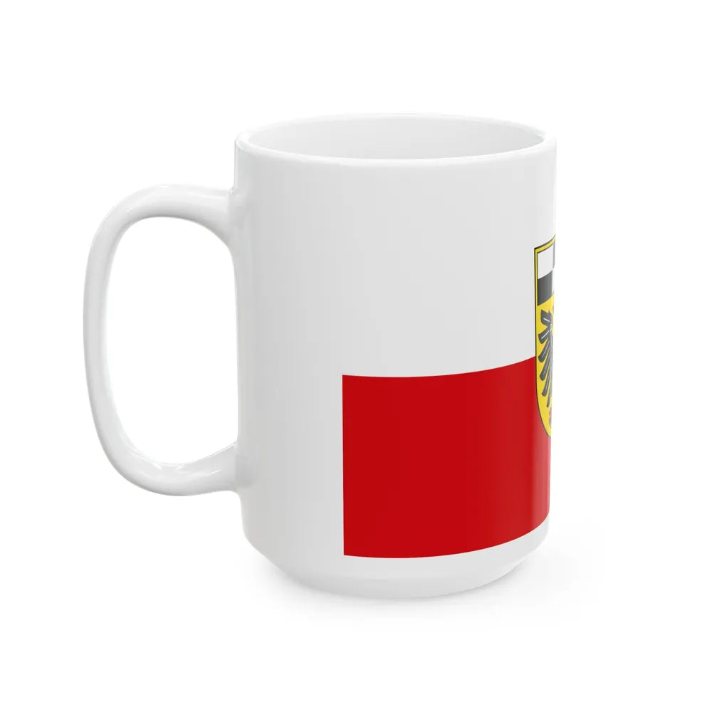 Flag of Ansbach Germany - White Coffee Mug-Go Mug Yourself