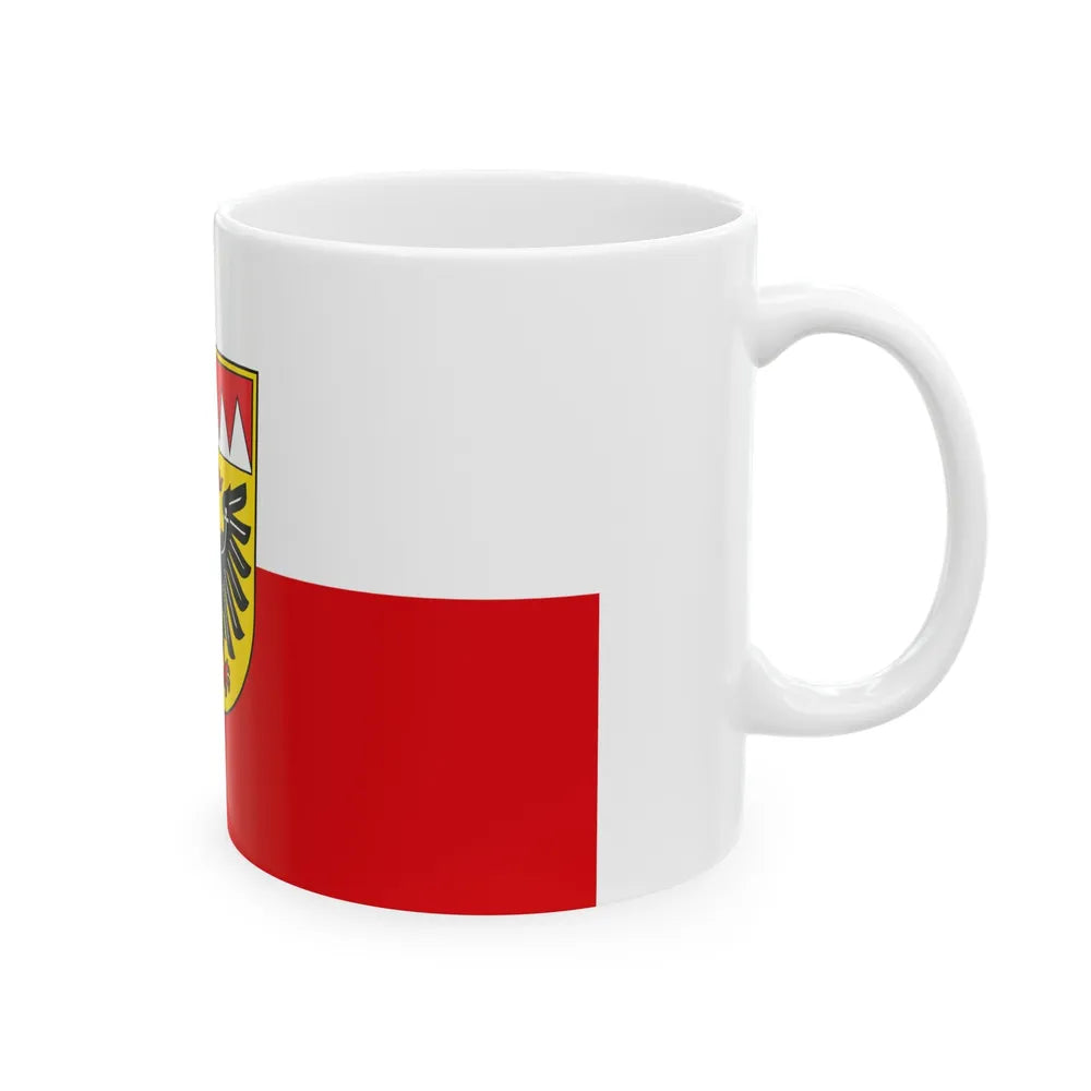 Flag of Ansbach Germany - White Coffee Mug-Go Mug Yourself