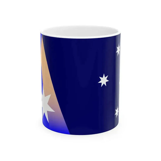 Flag of Ansett Australia (Australia) White Coffee Mug 11oz - Go Mug Yourself