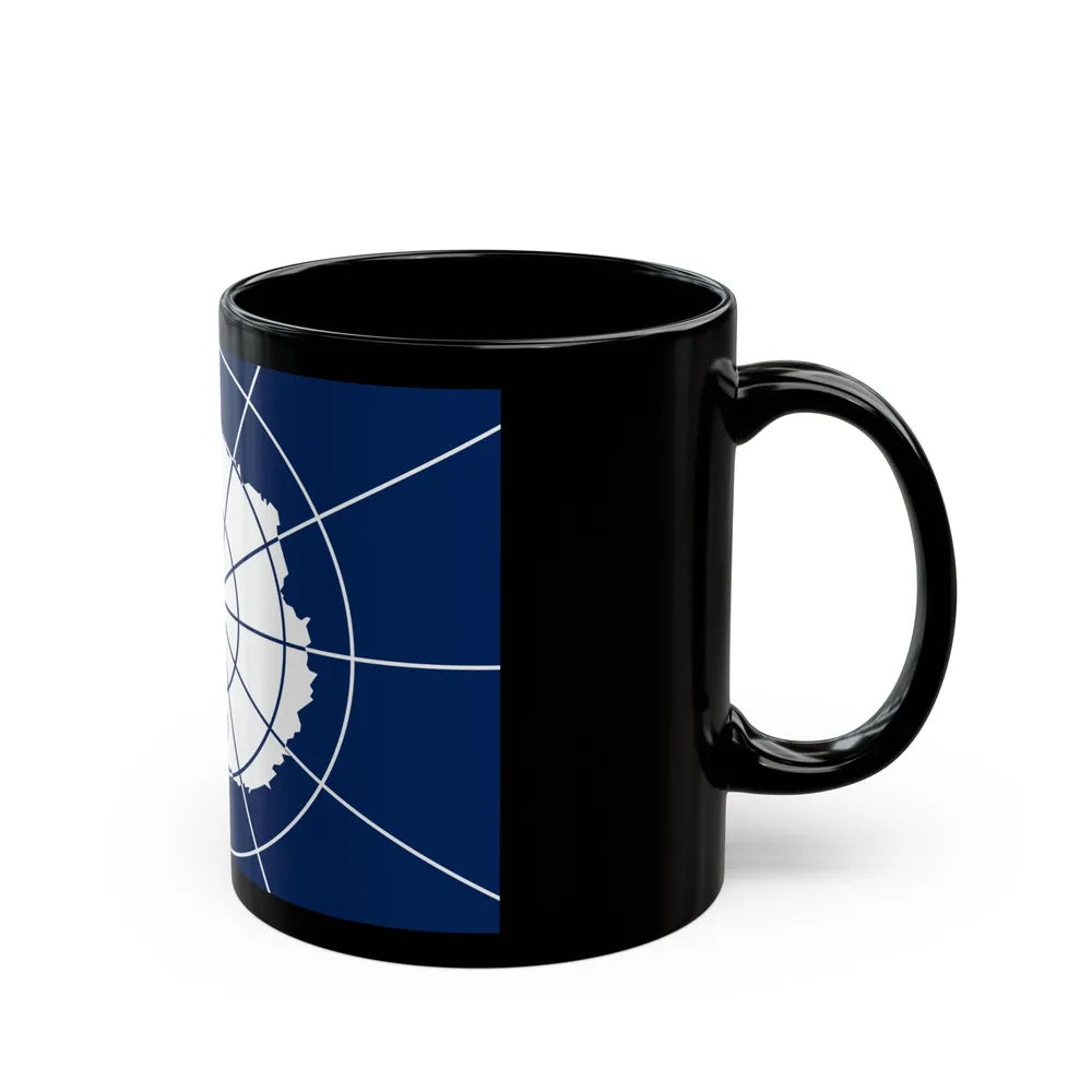 Flag of Antarctic Treaty - Black Coffee Mug-Go Mug Yourself