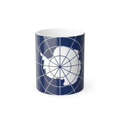 Flag of Antarctic Treaty - Color Changing Coffee Mug 11oz - Go Mug Yourself