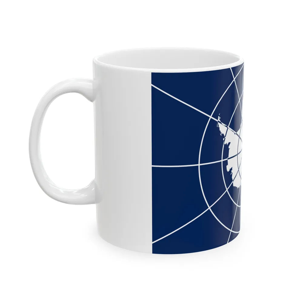 Flag of Antarctic Treaty - White Coffee Mug-Go Mug Yourself