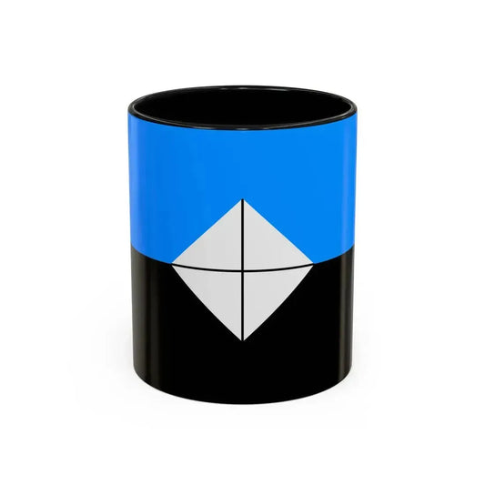Flag of Antarctic Vexillological Association - Accent Coffee Mug 11oz Black - Go Mug Yourself