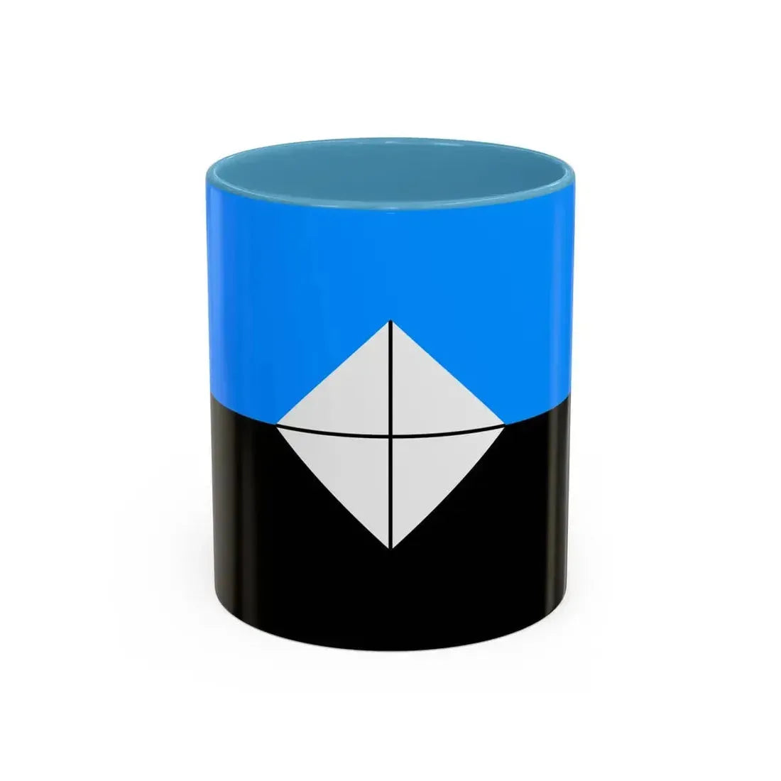 Flag of Antarctic Vexillological Association - Accent Coffee Mug 11oz Light Blue - Go Mug Yourself