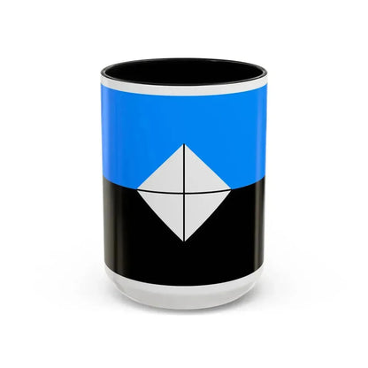 Flag of Antarctic Vexillological Association - Accent Coffee Mug 15oz Black - Go Mug Yourself