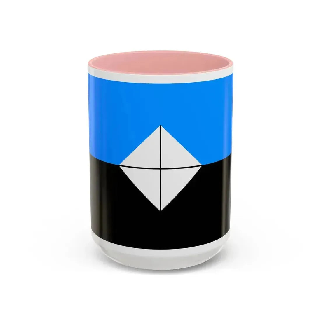 Flag of Antarctic Vexillological Association - Accent Coffee Mug 15oz Pink - Go Mug Yourself
