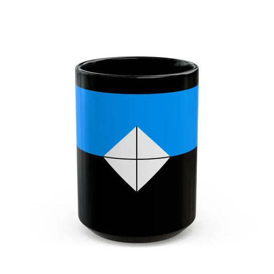 Flag of Antarctic Vexillological Association - Black Coffee Mug 15oz - Go Mug Yourself