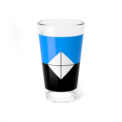 Flag of Antarctic Vexillological Association - Pint Glass 16oz-16oz-Go Mug Yourself