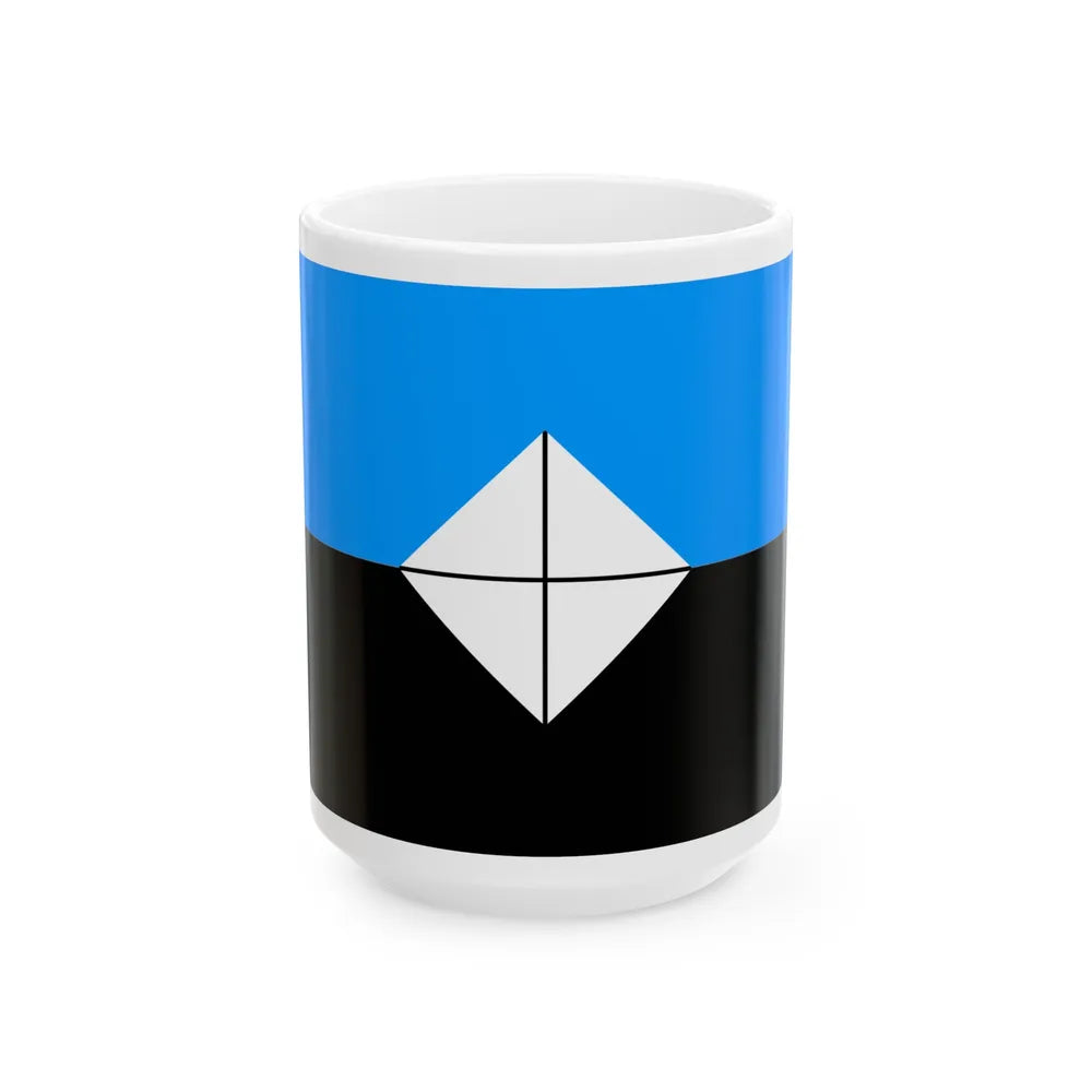 Flag of Antarctic Vexillological Association - White Coffee Mug-15oz-Go Mug Yourself