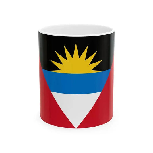 Flag of Antigua and Barbuda (Antigua and Barbuda) White Coffee Mug 11oz - Go Mug Yourself