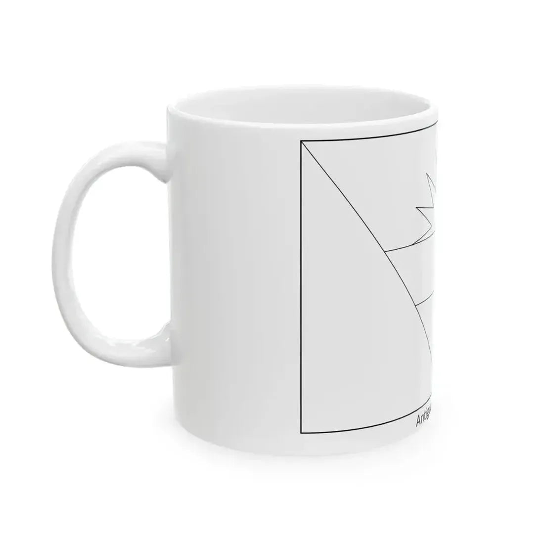 Flag of Antigua and Barbuda colouring page (Antigua and Barbuda) White Coffee Mug - Go Mug Yourself