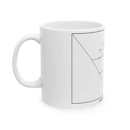 Flag of Antigua and Barbuda colouring page (Antigua and Barbuda) White Coffee Mug - Go Mug Yourself