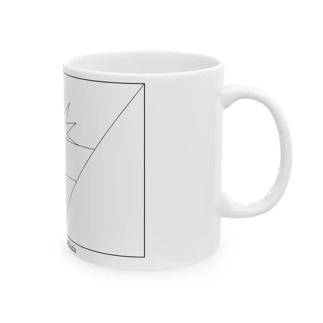 Flag of Antigua and Barbuda colouring page (Antigua and Barbuda) White Coffee Mug - Go Mug Yourself