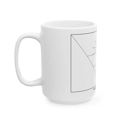 Flag of Antigua and Barbuda colouring page (Antigua and Barbuda) White Coffee Mug - Go Mug Yourself