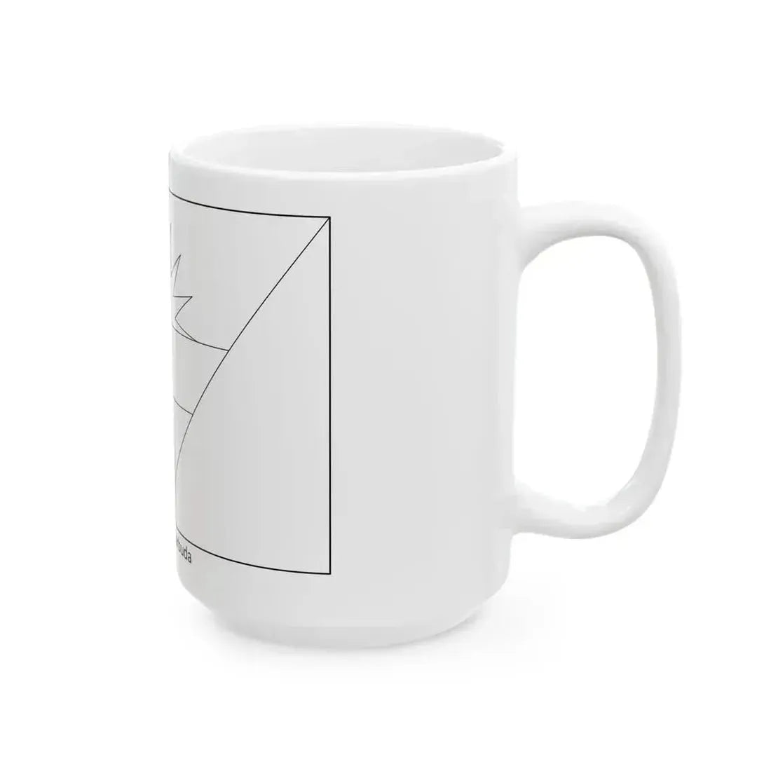 Flag of Antigua and Barbuda colouring page (Antigua and Barbuda) White Coffee Mug - Go Mug Yourself