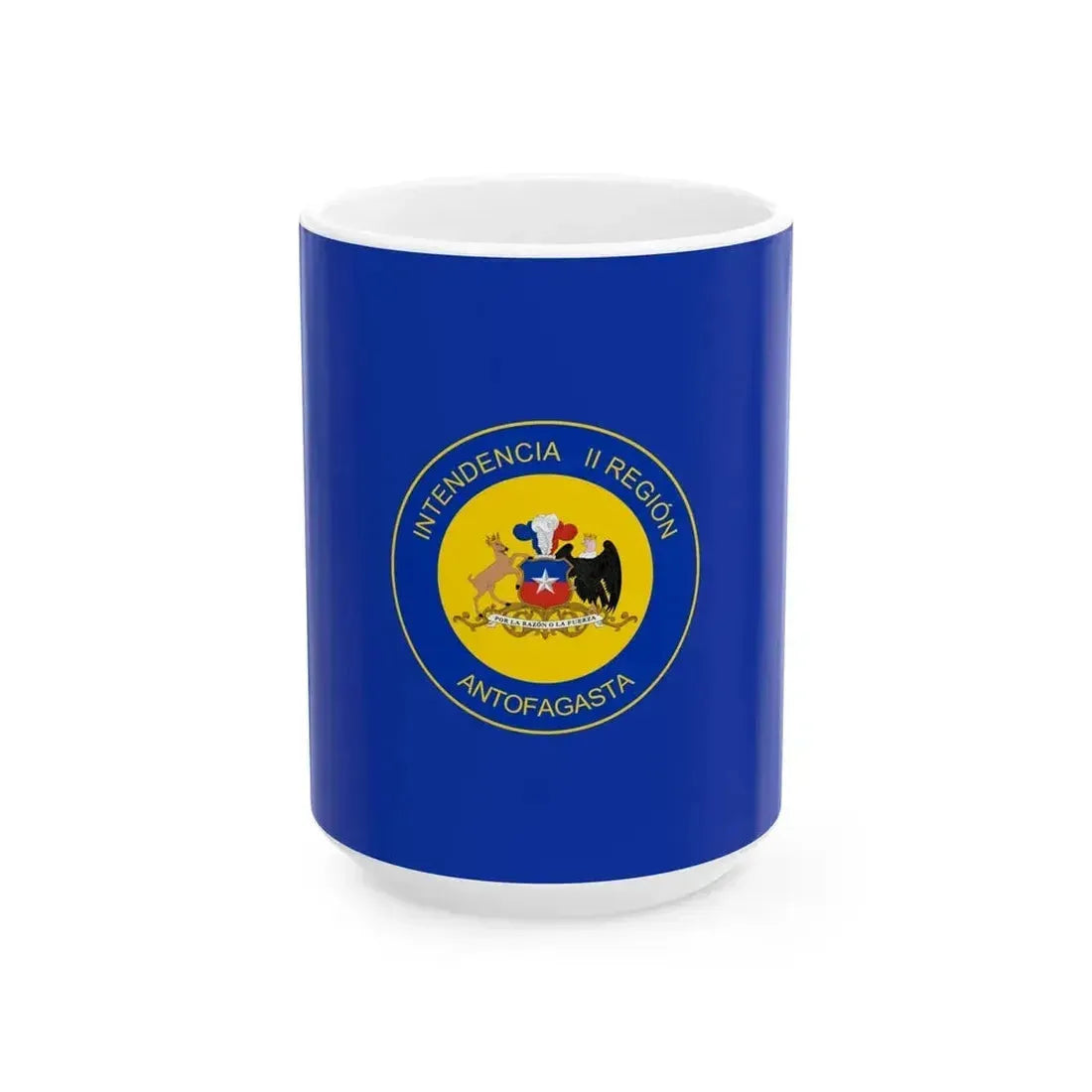 Flag of Antofagasta Region Chile (Chile) White Coffee Mug 15oz - Go Mug Yourself