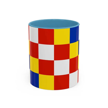 Flag of Antwerp Belgium - Accent Coffee Mug 11oz Light Blue - Go Mug Yourself