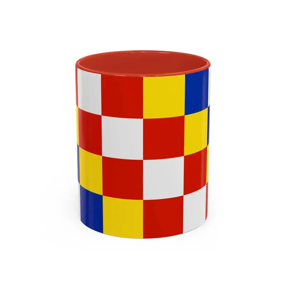 Flag of Antwerp Belgium - Accent Coffee Mug 11oz Red - Go Mug Yourself