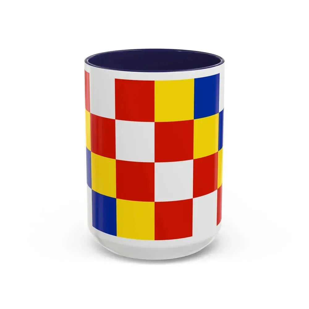 Flag of Antwerp Belgium - Accent Coffee Mug 15oz Navy - Go Mug Yourself