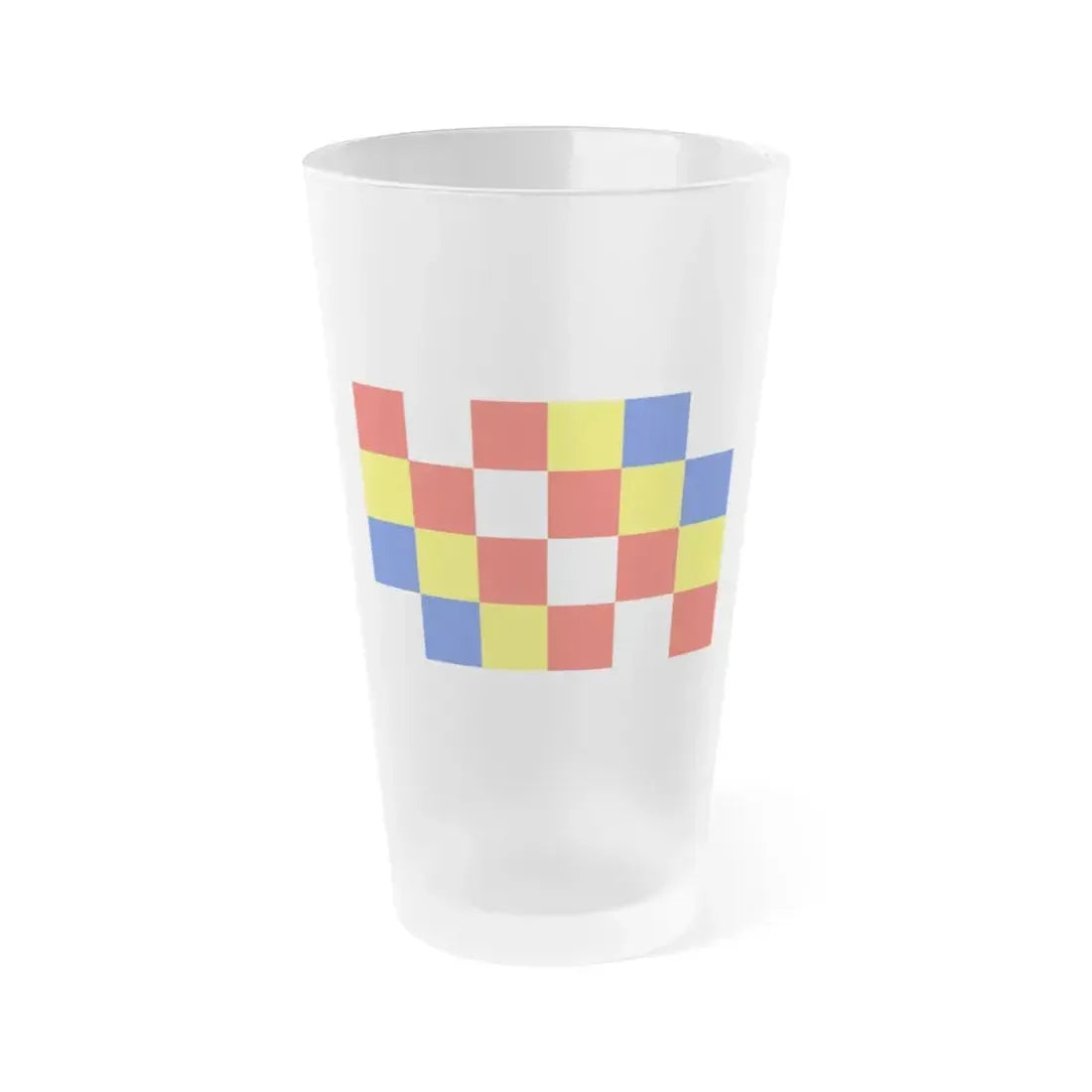 Flag of Antwerp Belgium - Frosted Pint Glass 16oz 16oz Frosted - Go Mug Yourself