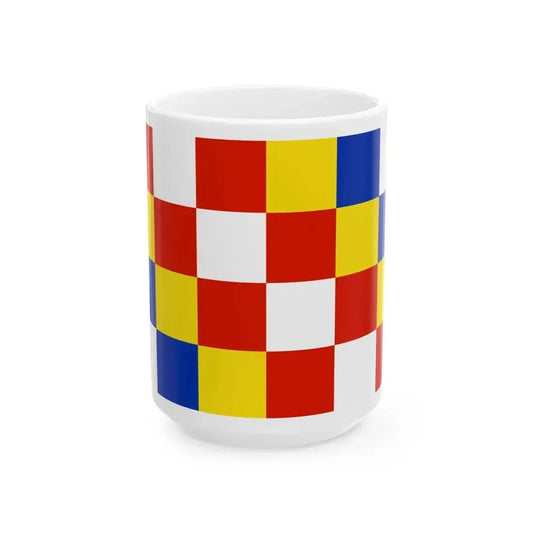Flag of Antwerp Belgium - White Coffee Mug 15oz - Go Mug Yourself