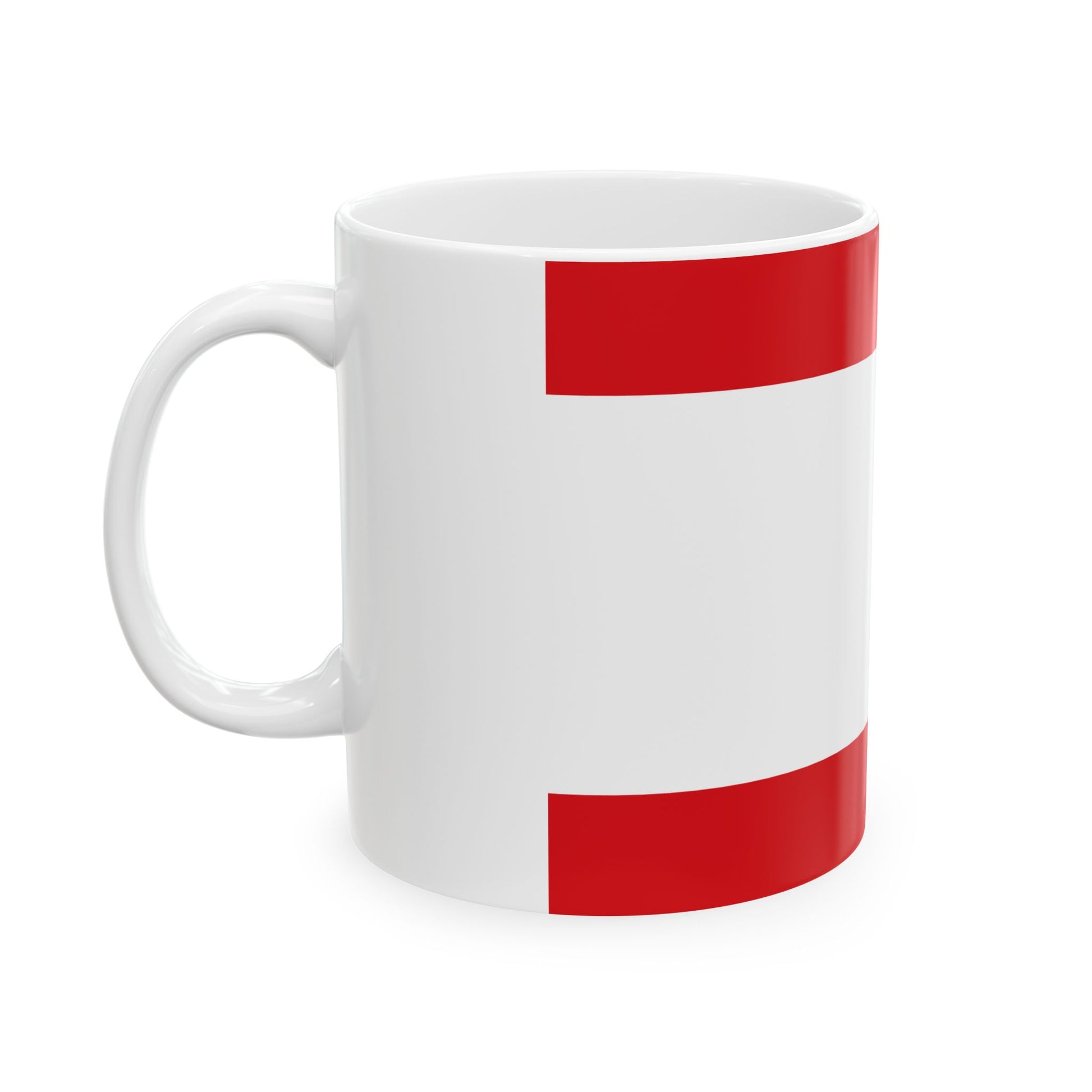 Flag of Antwerp City (Belgium) White Coffee Mug-Go Mug Yourself