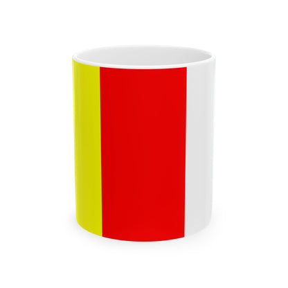 Flag of Antwerpen Province 1928-1997 (Belgium) White Coffee Mug-11oz-Go Mug Yourself