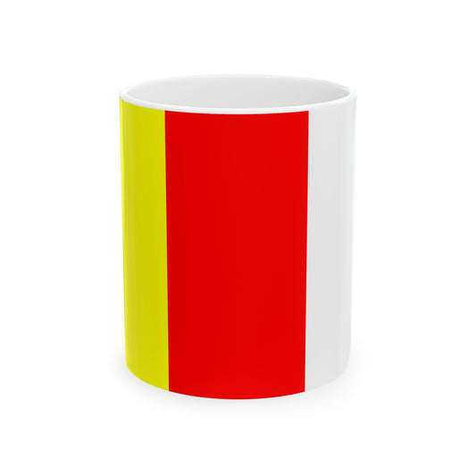 Flag of Antwerpen Province 1928-1997 (Belgium) White Coffee Mug-11oz-Go Mug Yourself