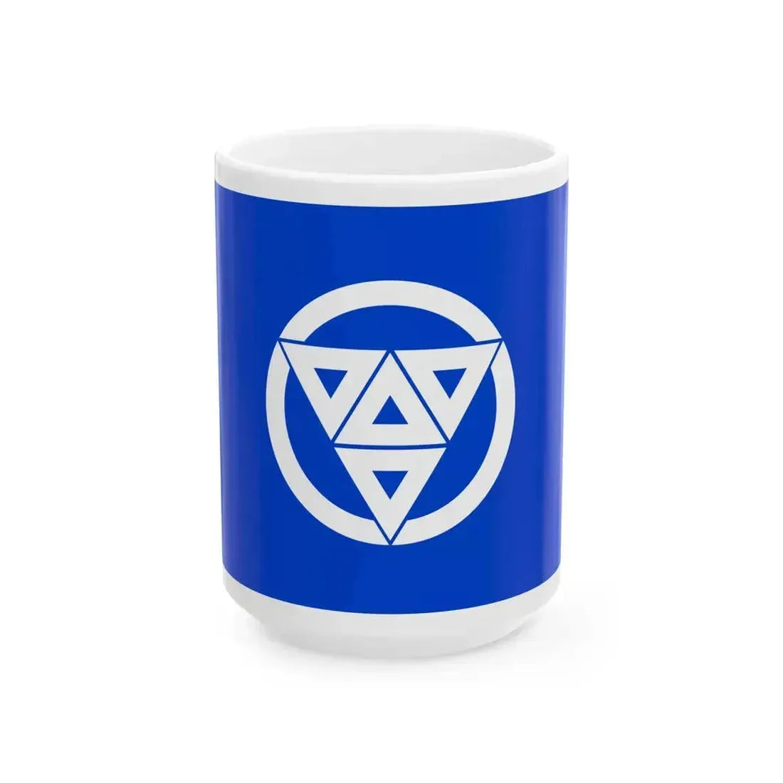 Flag of Aogashima Tokyo (Japan) White Coffee Mug 15oz - Go Mug Yourself