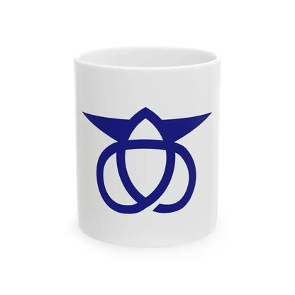 Flag of Aoki Nagano (Japan) White Coffee Mug 11oz - Go Mug Yourself