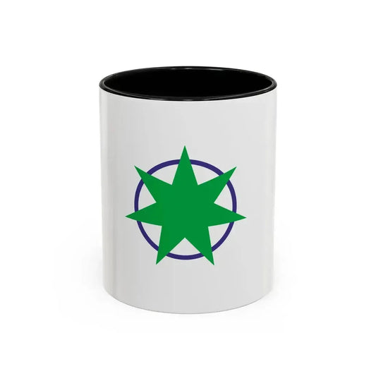 Flag of Aomori Aomori Japan - Accent Coffee Mug 11oz Black - Go Mug Yourself
