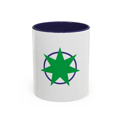 Flag of Aomori Aomori Japan - Accent Coffee Mug 11oz Navy - Go Mug Yourself