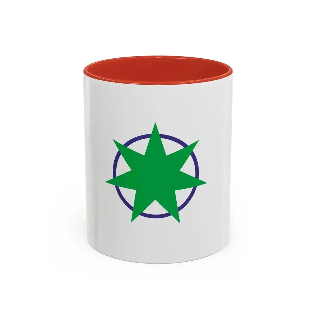 Flag of Aomori Aomori Japan - Accent Coffee Mug 11oz Red - Go Mug Yourself