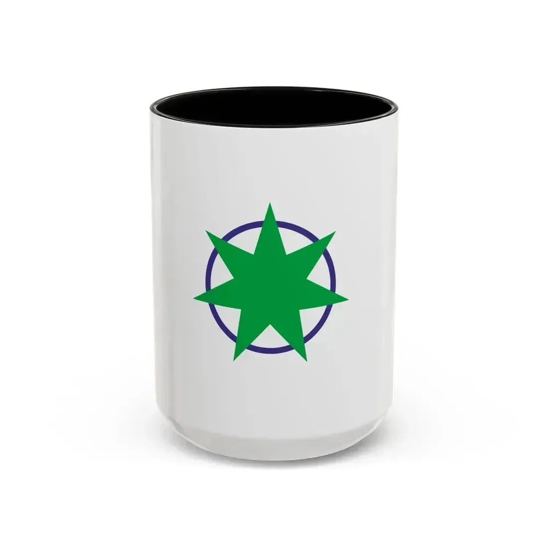 Flag of Aomori Aomori Japan - Accent Coffee Mug 15oz Black - Go Mug Yourself