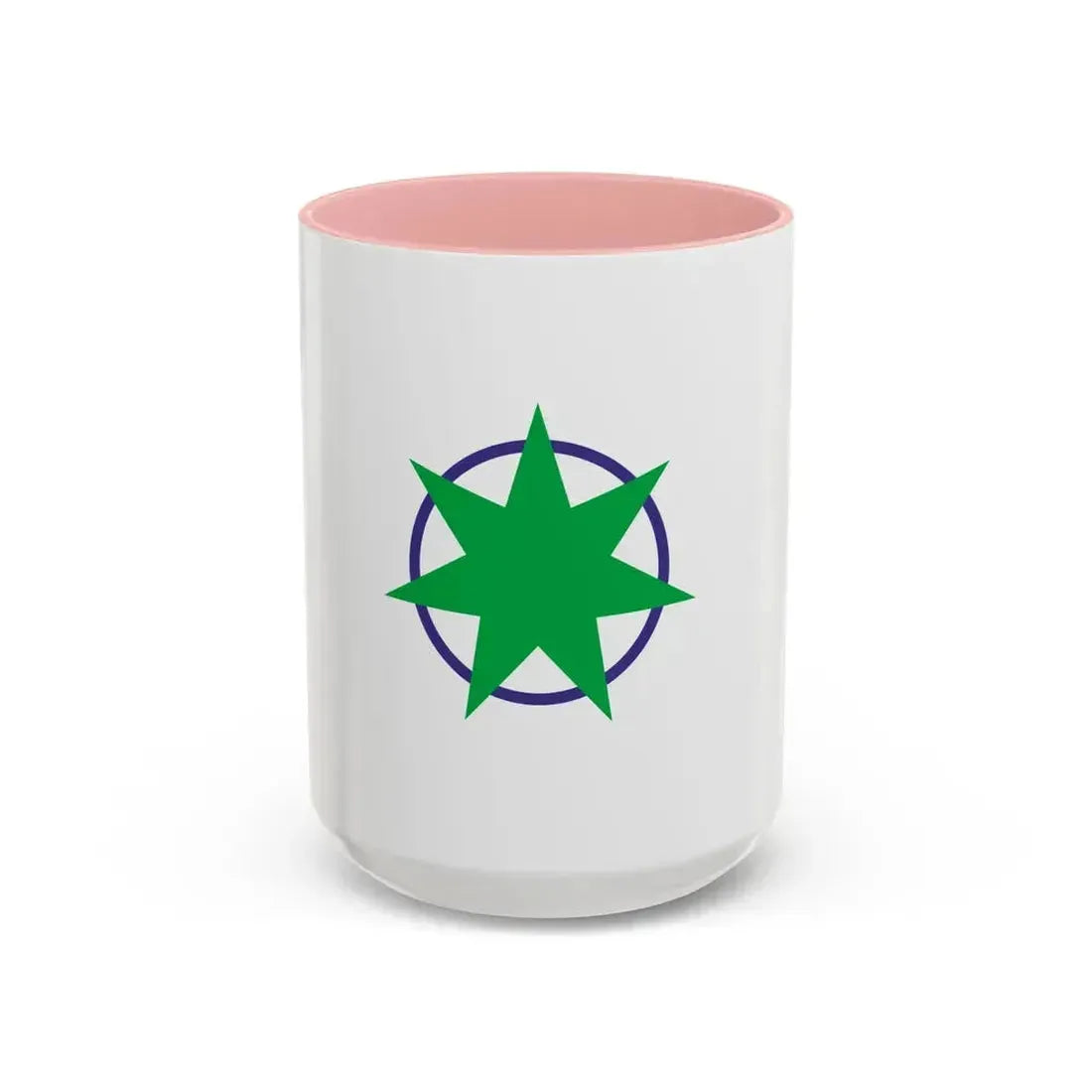 Flag of Aomori Aomori Japan - Accent Coffee Mug 15oz Pink - Go Mug Yourself