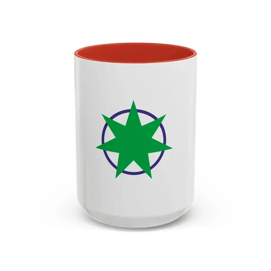 Flag of Aomori Aomori Japan - Accent Coffee Mug 15oz Red - Go Mug Yourself