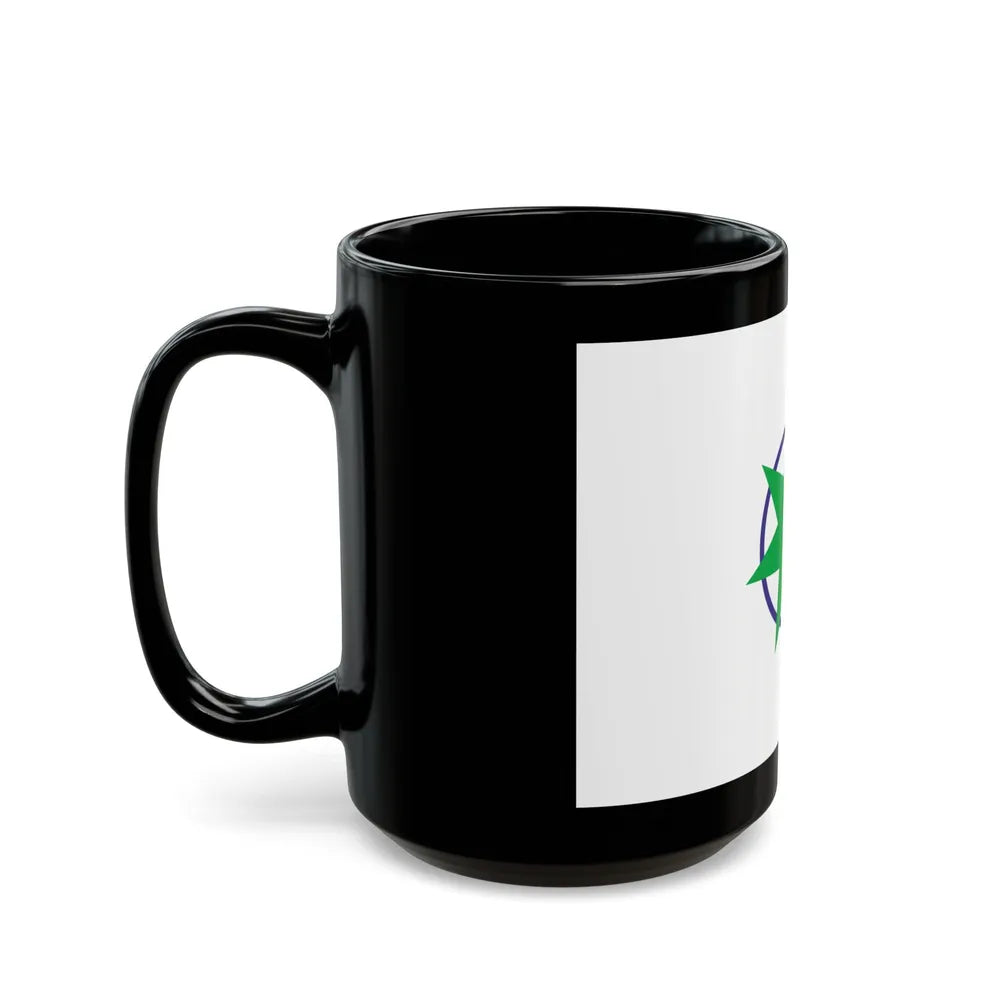 Flag of Aomori Aomori Japan - Black Coffee Mug-Go Mug Yourself