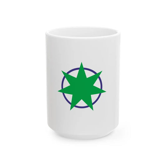 Flag of Aomori Aomori Japan - White Coffee Mug-15oz-Go Mug Yourself