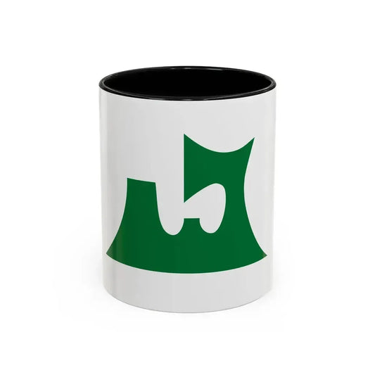 Flag of Aomori Prefecture Japan - Accent Coffee Mug 11oz Black - Go Mug Yourself
