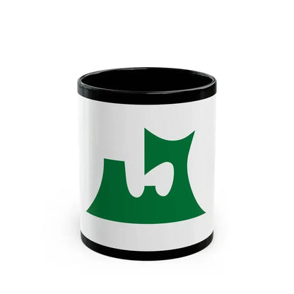 Flag of Aomori Prefecture Japan - Black Coffee Mug 11oz - Go Mug Yourself