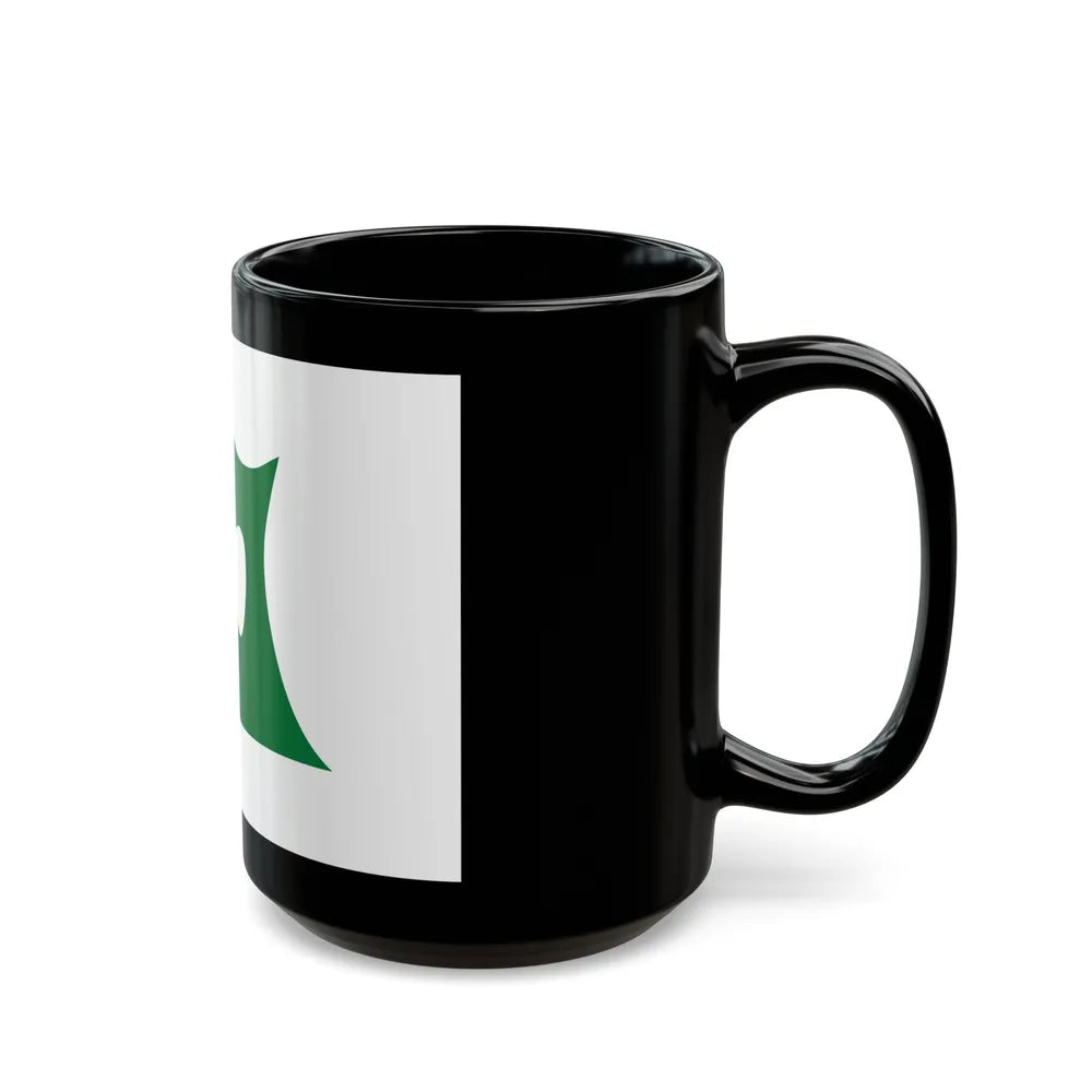 Flag of Aomori Prefecture Japan - Black Coffee Mug-Go Mug Yourself